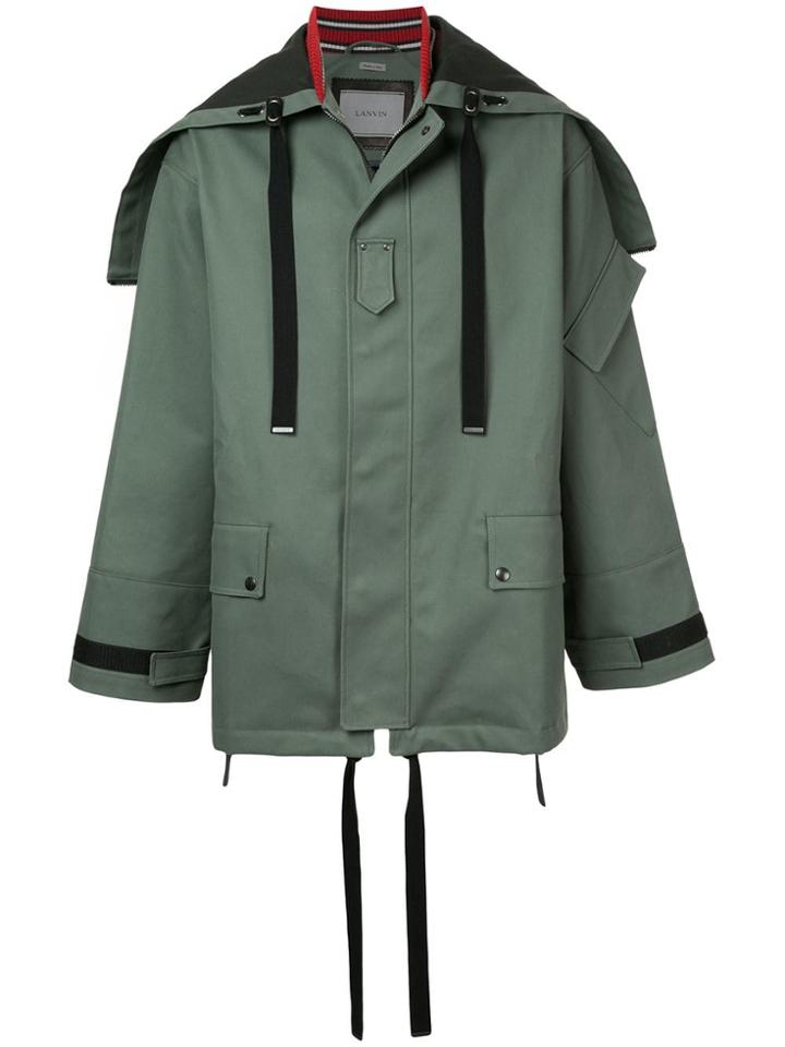 Lanvin Zip-up Hood Jacket - Green