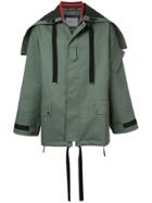 Lanvin Zip-up Hood Jacket - Green