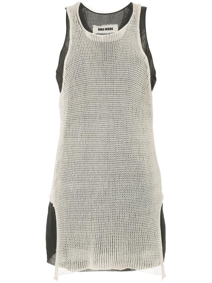 Uma Wang Layered Knit Tank Top - Nude & Neutrals
