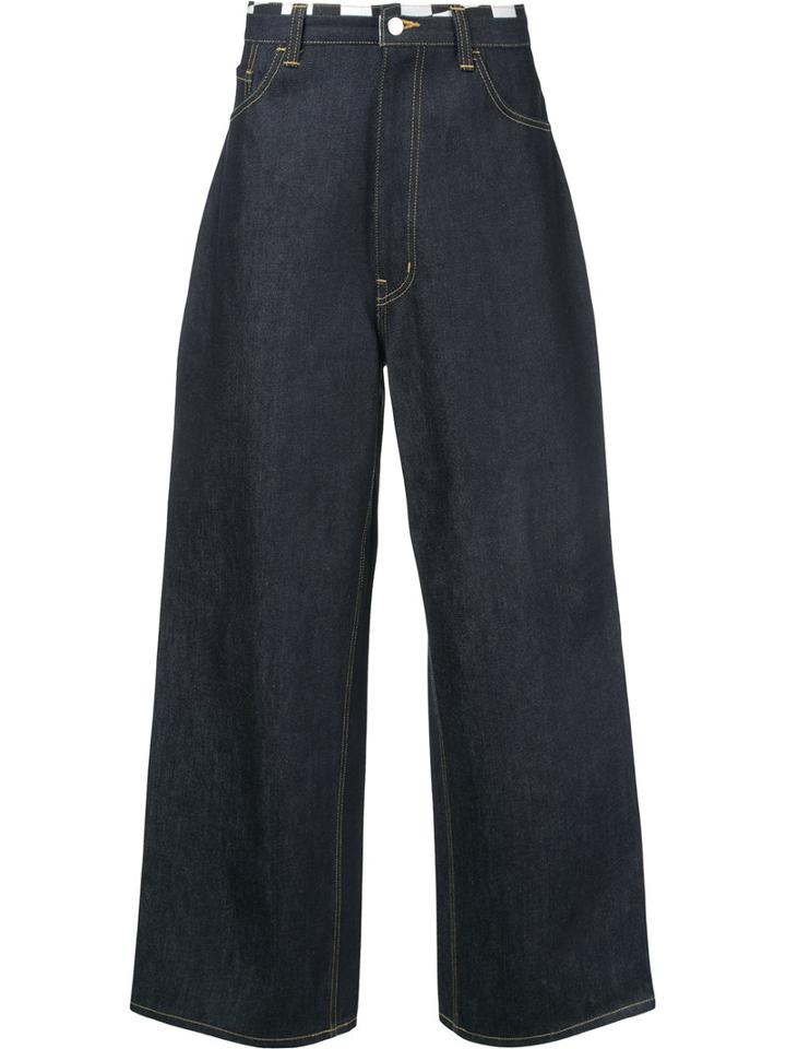 Facetasm - Wide-leg Jeans - Men - Cotton - 3, Blue, Cotton