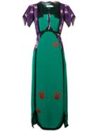 Coach Lace Embroidered Dress - Green