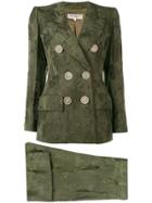 Yves Saint Laurent Vintage 1980's Double Breasted Suit - Green