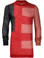 Rick Owens Printed Longline Sweater - Red