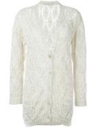 Ermanno Scervino Open Knit Buttoned Cardigan