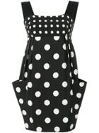 Versace Vintage Dots Babydoll Dress - Black