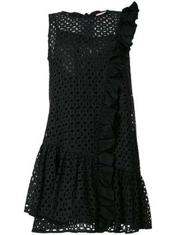 Mariuccia Embroidered Dress - Black