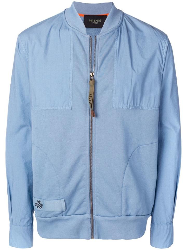 Mr & Mrs Italy Blue Bomber Jacket