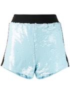 Chiara Ferragni Sequinned Shorts - Blue