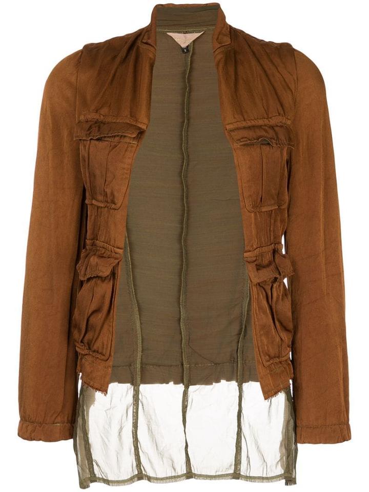 Comme Des Garçons Pre-owned Pulled-in Jacket - Brown