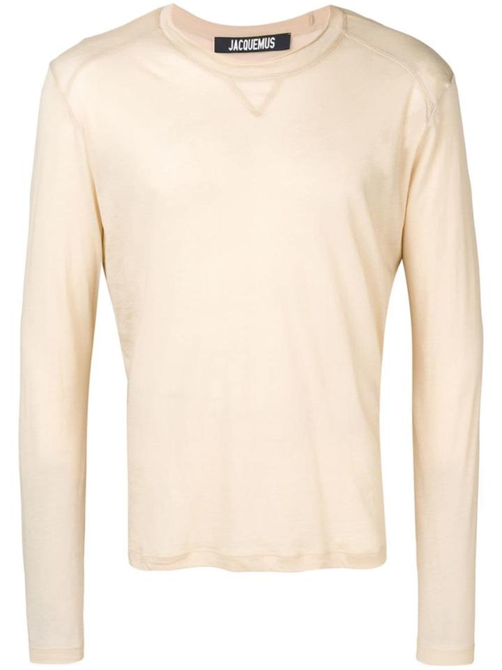 Jacquemus Plain Longsleeved T-shirt - Neutrals