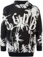 Golden Goose Deluxe Brand Palm Tree Print Hoodie - Black