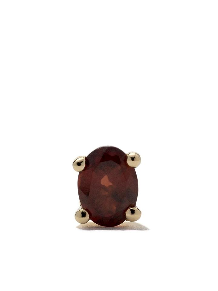 Wouters & Hendrix Gold 18kt Yellow Gold Garnet Stud