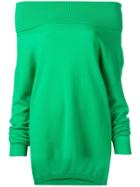P.a.r.o.s.h. Cashmere Off Shoulder Sweater - Green