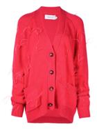 Marques'almeida Feathers Oversized Cardigan - Red
