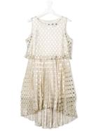 Elsy Teen Polka Dot Dress - Nude & Neutrals
