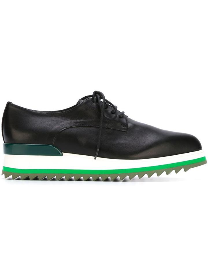 A.f.vandevorst Platform Lace-up Shoes, Women's, Size: 37.5, Black, Calf Leather/rubber