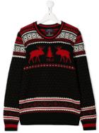 Ralph Lauren Kids Reindeer Knit Jumper - Black