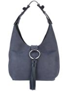 Tory Burch Tassel Detail Shoulder Bag, Women's, Blue