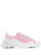 Nº21 Satin Chunky Sole Sneakers - Pink