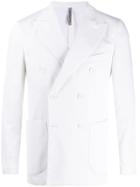 Entre Amis Double-breasted Blazer Jacket - White