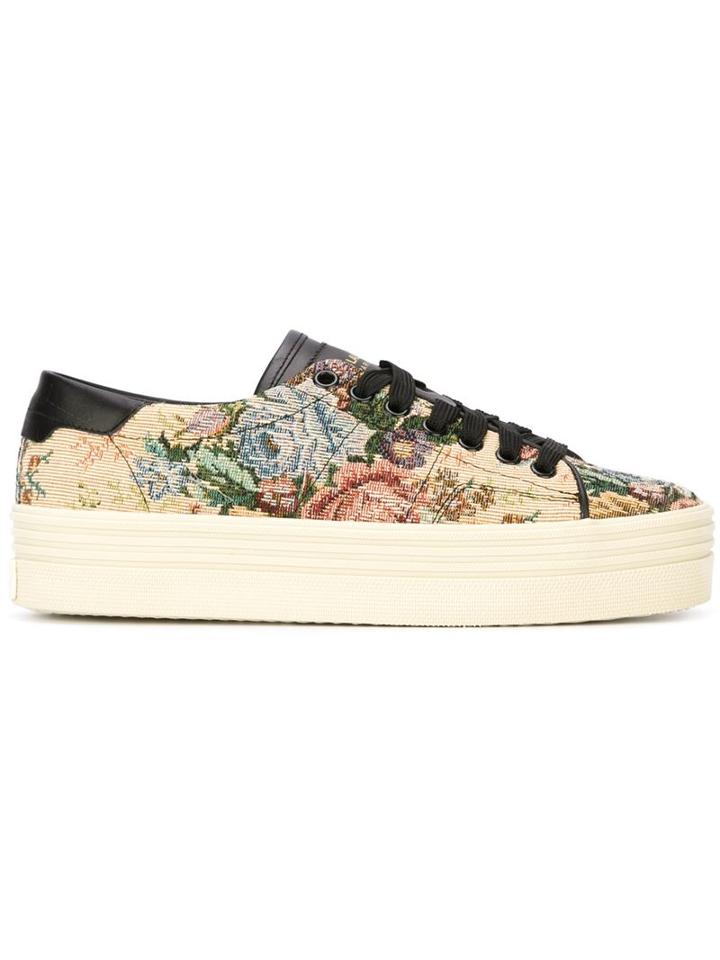 Saint Laurent 'court Classic' Jacquard Sneakers