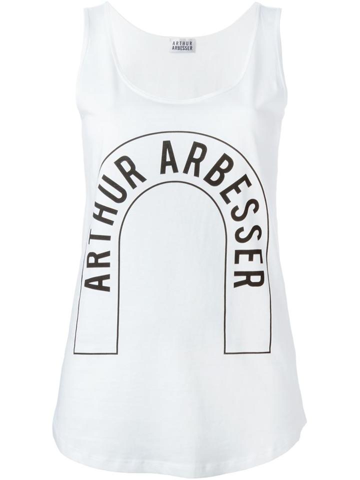 Arthur Arbesser Logo Print Tank Top