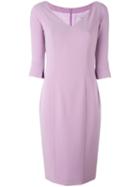 Alberto Biani Fitted Dress, Women's, Size: 40, Pink/purple, Polyester/triacetate