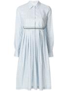 Mantu Checked Shirt Dress - Blue