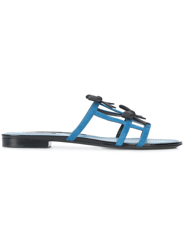Fabrizio Viti City Bow Slides - Blue