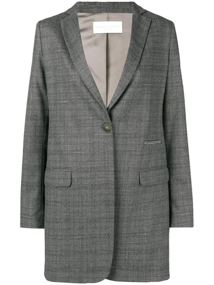 Fabiana Filippi Classic Fitted Blazer - Grey