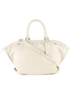 Potior - Stud Detail Tote - Women - Goat Skin - One Size, Women's, White, Goat Skin