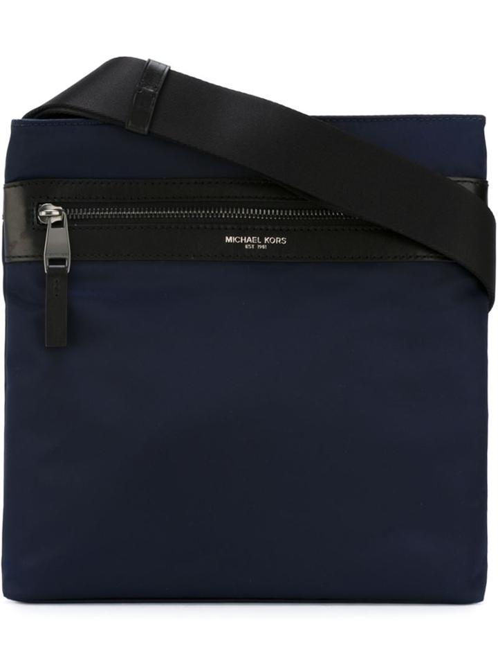 Michael Kors 'kent' Shoulder Bag, Men's, Blue, Nylon/leather