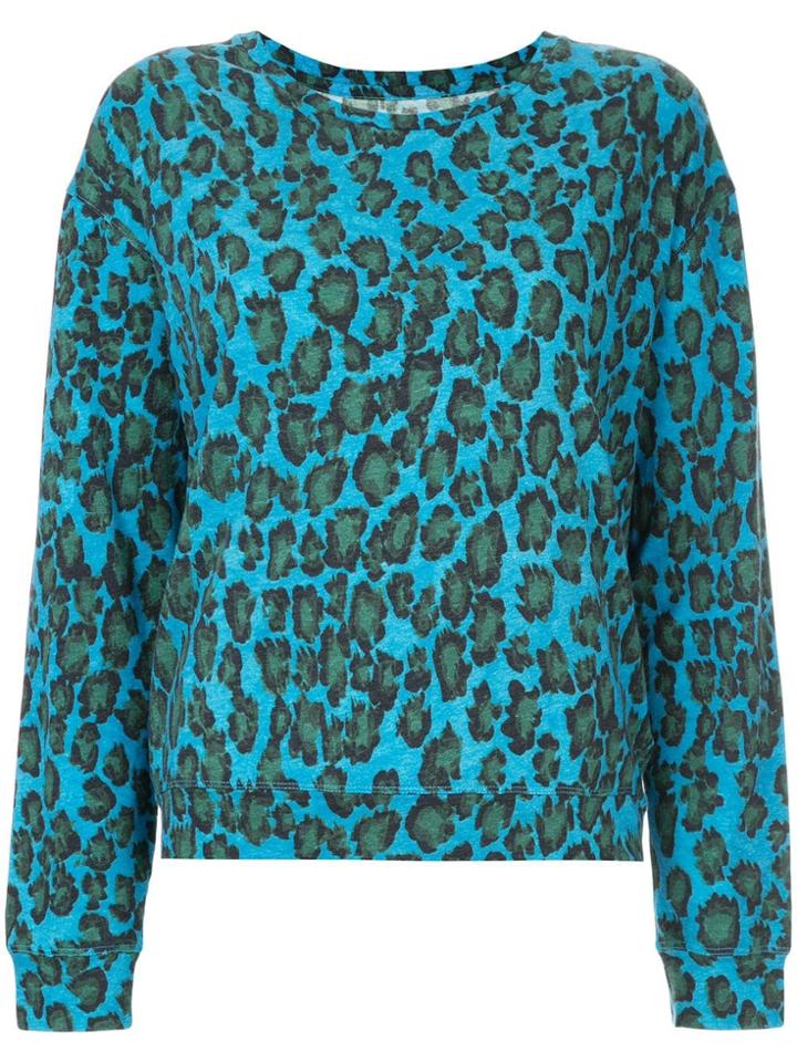 Majestic Filatures Leopard Print Top - Blue