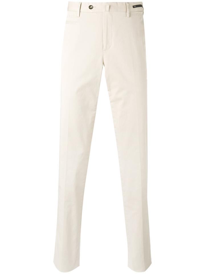 Pt01 Chino Trousers, Men's, Size: 48, Nude/neutrals, Cotton/elastodiene