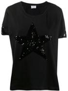P.a.r.o.s.h. Sequin Embroidered T-shirt - Black