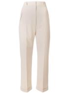 Jacquemus High Rise Trousers - Neutrals