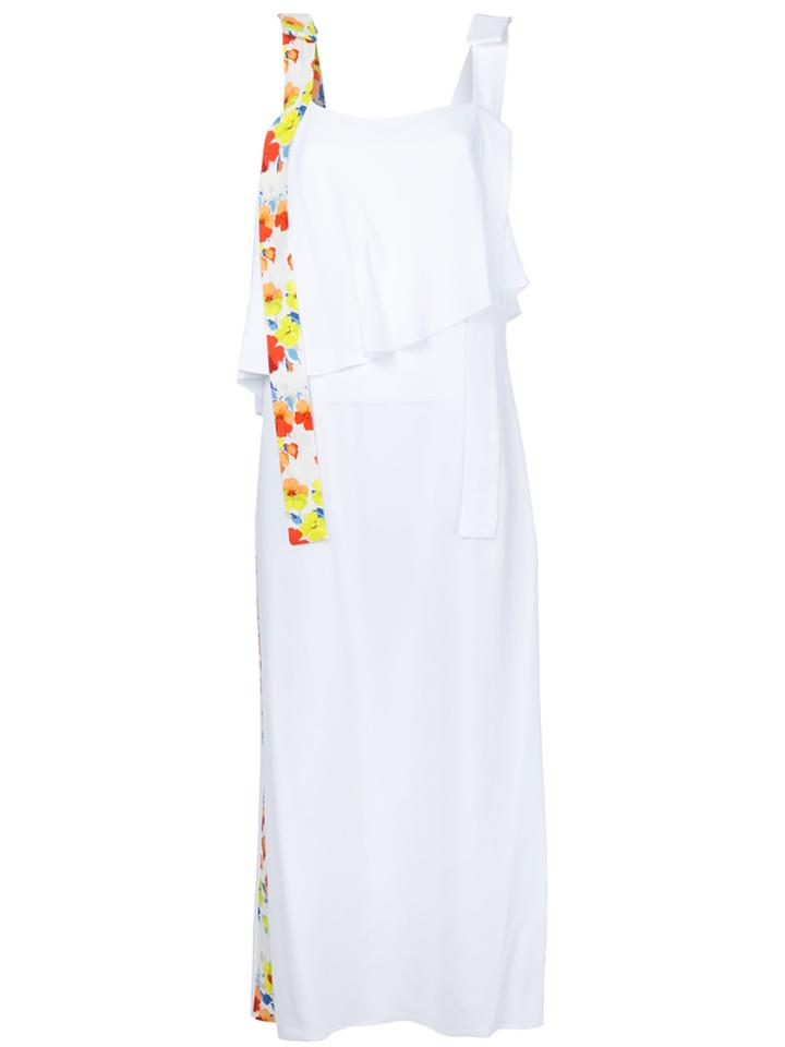Msgm Ruffled Dress - White