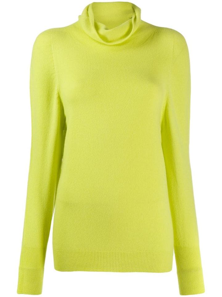 Blumarine Roll Neck Jumper - Yellow