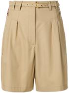 Philosophy Di Lorenzo Serafini High-waisted Safari Shorts - Nude &
