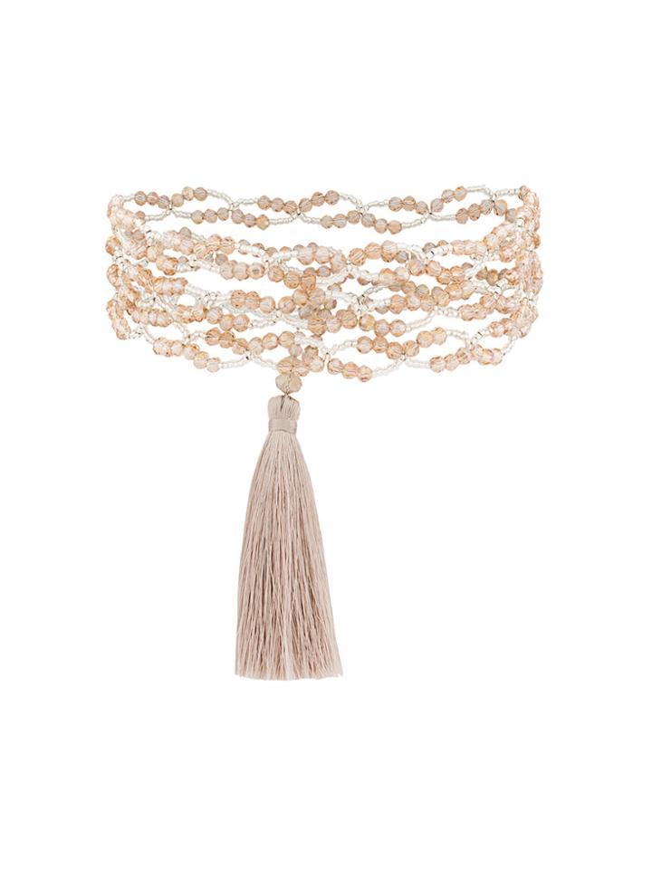 Night Market Tassel Detail Necklace - Nude & Neutrals