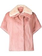 Liska Shortsleeved Winter Jacket - Pink & Purple