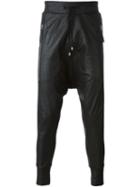 Unconditional Zip Drop Crotch Trousers, Men's, Size: L, Black, Cotton