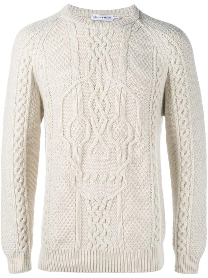 Alexander Mcqueen Skull Crew Neck Jumper