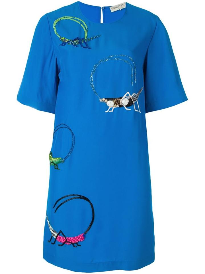 Emilio Pucci Embellished Shift Dress