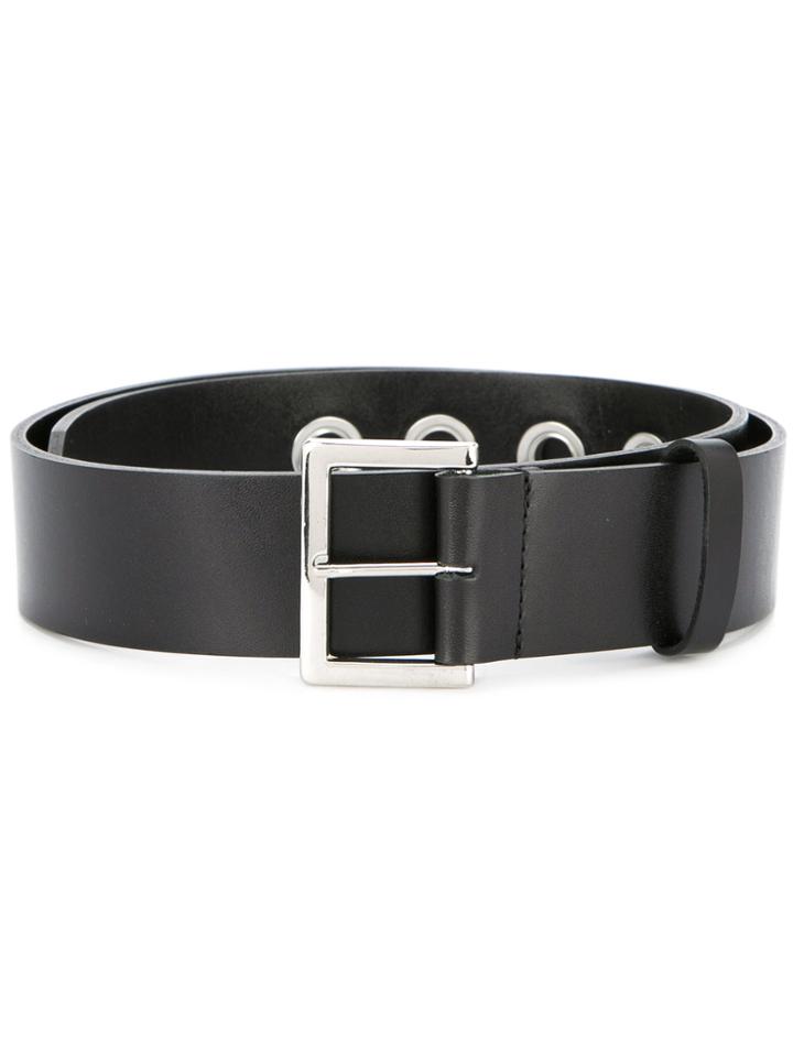 G.v.g.v. Eyelet Trimmed Mid-width Belt - Black