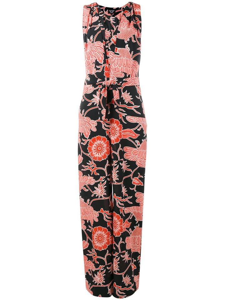 Creatures Of The Wind Printed Jumpsuit, Women's, Size: 6, Black, Silk