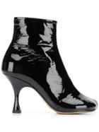 Mm6 Maison Margiela Tabi Toe Ankle Boots - Black