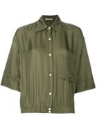 Barena Cropped Boxy Shirt - Green