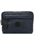 Moncler Logo Patch Clutch Bag - Blue