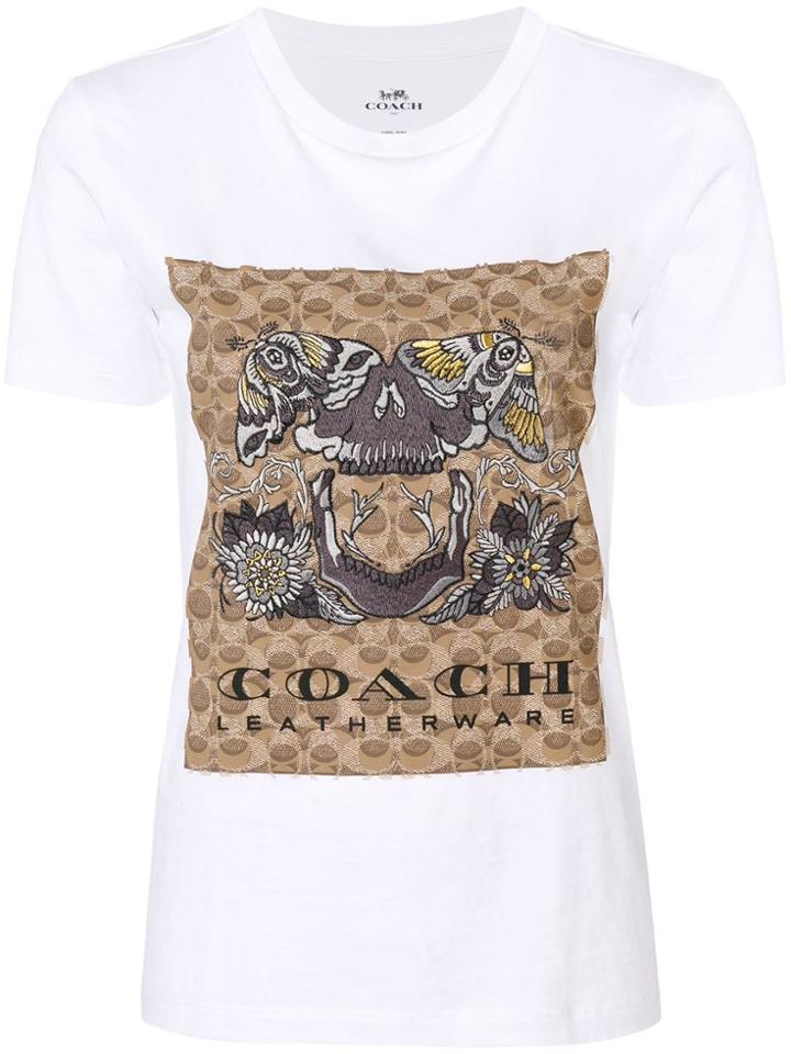 Coach Logo Print T-shirt - White